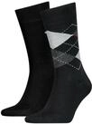Tommy Hilfiger Socken TH MEN SOCK CHECK 2P (2-Paar, 2 Paar) mit klassischem
