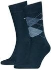 Tommy Hilfiger Socken TH MEN SOCK CHECK 2P (2-Paar, 2 Paar) mit klassischem