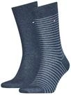 Tommy Hilfiger Socken TH MEN SMALL STRIPE SOCK 2P (2-Paar, 2 Paar) Tommy