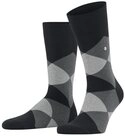 Burlington Socken Clyde Einheitsgr&ouml;&szlig;e 40-46, modernes Argyle-Muster,
