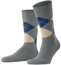 Burlington Socken King Einheitsgr&ouml;&szlig;e 40-46, Argyle-Muster, Burlington-Clip