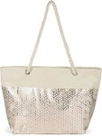 styleBREAKER Strandtasche Strandtasche metallic Infinity W&uuml;rfel (1-tlg)