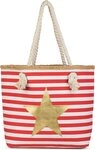 styleBREAKER Strandtasche Strandtasche mit breiten Streifen und Stern (1-tlg)