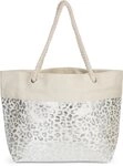 styleBREAKER Strandtasche Strandtasche mit metallic Leoparden Print (1-tlg)