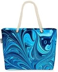 VOID Strandtasche (1-tlg), Abstraktes Wasser Meer Beach Bag Kunst Blau Design