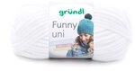 Gr&uuml;ndl 100 Gramm Gr&uuml;ndl Funny Uni Mikrofasergarn Farbauswahl Bastelgarn