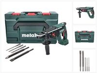 metabo Schlagbohrmaschine KH 18 LTX 24&nbsp;Akku Kombihammer 18 V 2,1 J SDS plus + 5 tlg.
