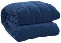 vidaXL Bett&uuml;berwurf Gewichtsdecke Blau 220x230 cm 15 kg Stoff