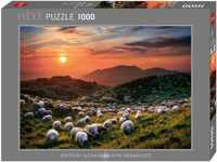 HEYE Puzzle Sheep and Volcanoes /AvH, 1000 Puzzleteile, Made in Germany