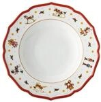 Hutschenreuther Suppenteller Happy Wintertime Red Teller tief 23cm, Teller Tief