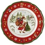 Hutschenreuther Fr&uuml;hst&uuml;cksteller Happy Wintertime Red Teller flach 22cm, Teller