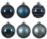MARELIDA Weihnachtsbaumkugel Christbaumkugel Weihnachtskugel Glas D:8cm gl&auml;nzend