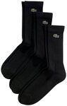 Lacoste Tennissocken (3-Paar) hochwertiger Baumwollmix, hoher Komfort und
