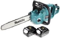 Makita Akku-Kettens&auml;ge DUC 353 T2 36V (2x18V) Brushless 35 cm + 2x 5,0 Ah Akku
