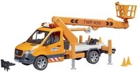 Bruder&reg; Spielzeug-Landmaschine MB Sprinter Arbeitsb&uuml;hne mit L+S 02679