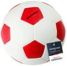 HMF Spardose Fu&szlig;ball-Spardose mit Schloss in Lederoptik, 15 cm Durchmesser,