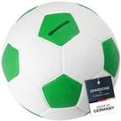 HMF Spardose Fu&szlig;ball-Spardose mit Schloss in Lederoptik, 15 cm Durchmesser,