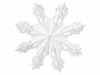 Broste Copenhagen Weihnachtsbaumkugel Weihnachtsschmuck Snowflake White (XL)