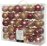 Kaemingk Weihnachtsbaumkugel, Weihnachtskugeln Kunststoff 6-7cm Ornamente 60er Set -