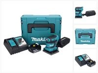 Makita Exzenterschleifer DBO 480 RM1J Akku Schwingschleifer 18 V 112 x 102 mm + 1x