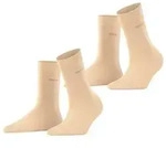 Esprit Socken Basic Easy 2-Pack Socken (2-Paar) aus hautfreundlicher Baumwolle beige