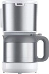Braun Filterkaffeemaschine PurShine KF1505 WH mit Thermokanne, 1,2l Kaffeekanne, Braun Filterkaffeemaschine PurShine KF1505 WH mit Thermokanne, 1,2l Kaffeekanne,