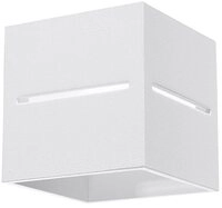 SOLLUX lighting Wandleuchte Wandleuchte Lobo Wei&szlig;, Nicht enthalten