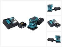 Makita Exzenterschleifer DBO 480 RF1 Akku Schwingschleifer 18 V 112 x 102 mm + 1x