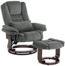 MCombo Relaxsessel 360&deg;Drehbarer Fernsehsessel mit Hocker TV-Sessel 9099