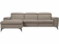 Places of Style Ecksofa Theron, L-Form, 263 cm, elektrische Relaxfunktion,