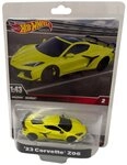 Hot Wheels Spielzeug-Auto Hot Wheels Premium `23 Corvette Z06 in gelb, Real Riders,