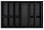 SO-TECH&reg; Besteckeinsatz ORGA-BOX VII schwarz f&uuml;r z.B. Sch&uuml;ller und Schr&ouml;der