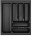SO-TECH&reg; Besteckeinsatz ORGA-BOX VIII Besteckeinsatz Lavagrau perlstruktur, 411 x