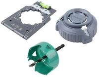 Wolfcraft Unterputz-Steckdose Wolfcraft Steckdosen-Installationsset Geling-Set