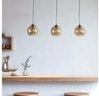 Lindby H&auml;ngeleuchte Sofian, Glas Creme IP20, 3 x 60 W