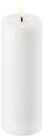 UYUNI Lighting LED-Kerze Echtwachs-Stumpenkerze Schmal Nordic White Smooth 15,2...