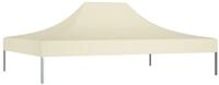 vidaXL Pavillon-Ersatzdach Partyzelt-Dach 4,5x3 m Creme 270 g/m&sup2;, 430 x 290 cm