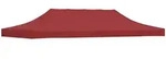 vidaXL Pavillon-Ersatzdach Partyzelt-Dach 6x3 m Burgunderrot 270 g/m&sup2;, 575 x...