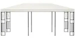 vidaXL Pavillon, Partyzelt 3&times;6 m Creme Stoff