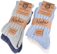 BRUBAKER Kuschelsocken warme dicke Alpaka Socken (Set, 4-Paar, mit Alpakawolle)
