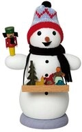 Kuhnert R&auml;ucherm&auml;nnchen Schneemann Weihnachtsmarkth&auml;ndler (13cm)...
