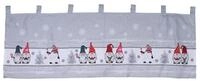Mojawo Bindegardine X-Mas Gardine Scheibengardine Weihnachten Fenstergardine LED