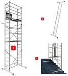 ALTEC Aluminium Fahrger&uuml;st AluCombine&reg; 3.0, Alu Fahrger&uuml;st mit 4 Laufrollen &