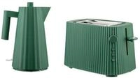 Alessi Wasserkocher und Toaster Pliss&eacute; Gr&uuml;n, 1,7 l, 2400 W