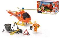 SIMBA Spielzeug-Hubschrauber Feuerwehrmann Sam, Wallaby, mit Sound- und...