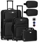 Juskys Trolleyset Athen, 2 Rollen, (5-teilig), 2 Trolley, 1 Umh&auml;ngetasche, 2