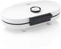 TREBS Waffeleisen 13120, 1200 W, Doppelte Antihaftbeschichtung, vertikale Lagerung,