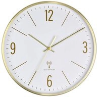 TFA Dostmann Wanduhr Funk-Wanduhr TFA 60.3534.53 300 mm Ger&auml;uscharm Metallrahmen