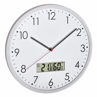 TFA Dostmann Wanduhr Analog TFA 60.3048.02 mit Temperatur und Luftfeuchte