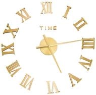 vidaXL Wanduhr (3D-Wanduhr Modernes Design Golden 100 cm XXL)